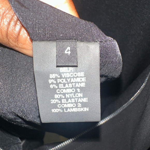 Yigal Azrouel lambskin lined mini dress Sz 4 GREAT Condition. Worn Once - Picture 8 of 10